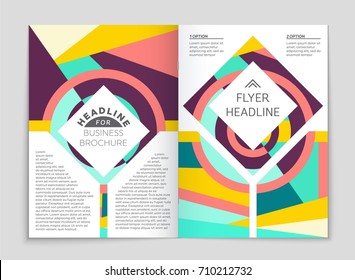 Abstract vector layout background set. For art template design, list, front page, mockup brochure theme style, banner, idea, cover, booklet, print, flyer, book, blank, card, ad, sign, sheet, a4