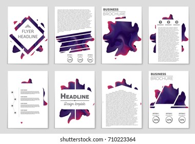 Abstract vector layout background set. For art template design, list, front page, mockup brochure theme style, banner, idea, cover, booklet, print, flyer, book, blank, card, ad, sign, sheet, a4