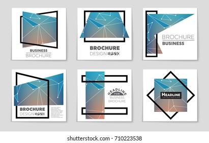 Abstract vector layout background set. For art template design, list, front page, mockup brochure theme style, banner, idea, cover, booklet, print, flyer, book, blank, card, ad, sign, sheet, a4.