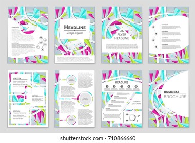 Abstract vector layout background set. For art template design, list, front page, mockup brochure theme style, banner, idea, cover, booklet, print, flyer, book, blank, card, ad, sign, sheet, a4.