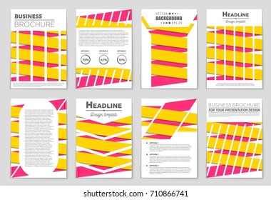 Abstract vector layout background set. For art template design, list, front page, mockup brochure theme style, banner, idea, cover, booklet, print, flyer, book, blank, card, ad, sign, sheet, a4.