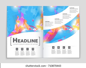 Abstract vector layout background set. For art template design, list, front page, mockup brochure theme style, banner, idea, cover, booklet, print, flyer, book, blank, card, ad, sign, sheet, a4