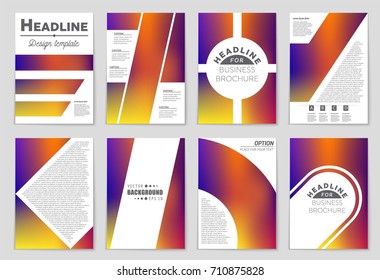 Abstract vector layout background set. For art template design, list, front page, mockup brochure theme style, banner, idea, cover, booklet, print, flyer, book, blank, card, ad, sign, sheet,, a4.