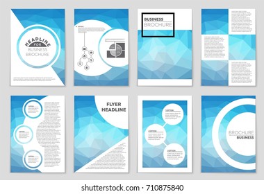Abstract vector layout background set. For art template design, list, front page, mockup brochure theme style, banner, idea, cover, booklet, print, flyer, book, blank, card, ad, sign, sheet, a4