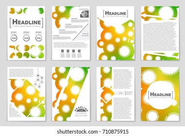 Abstract vector layout background set. For art template design, list, front page, mockup brochure theme style, banner, idea, cover, booklet, print, flyer, book, blank, card, ad, sign, sheet, a4.