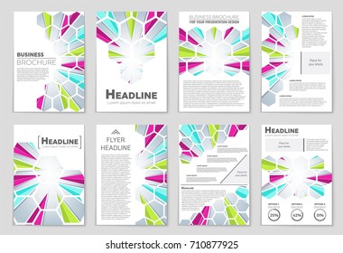 Abstract vector layout background set. For art template design, list, front page, mockup brochure theme style, banner, idea, cover, booklet, print, flyer, book, blank, card, ad, sign, sheet, a4.