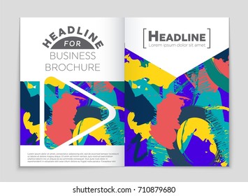 Abstract vector layout background set. For art template design, list, front page, mockup brochure theme style, banner, idea, cover, booklet, print, flyer, book, blank, card, ad, sign, sheet, a4