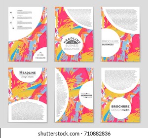 Abstract vector layout background set. For art template design, list, front page, mockup brochure theme style, banner, idea, cover, booklet, print, flyer, book, blank, card, ad, sign, sheet, a4