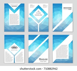 Abstract vector layout background set. For art template design, list, front page, mockup brochure theme style, banner, idea, cover, booklet, print, flyer, book, blank, card, ad, sign, sheet, a4