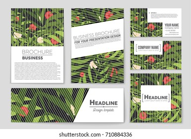 Abstract vector layout background set. For art template design, list, front page, mockup brochure theme style, banner, idea, cover, booklet, print, flyer, book, blank, card, ad, sign, sheet, a4