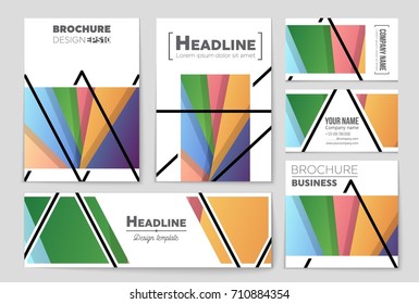 Abstract vector layout background set. For art template design, list, front page, mockup brochure theme style, banner, idea, cover, booklet, print, flyer, book, blank, card, ad, sign, sheet,, a4.