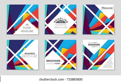 Abstract vector layout background set. For art template design, list, front page, mockup brochure theme style, banner, idea, cover, booklet, print, flyer, book, blank, card, ad, sign, sheet,, a4.