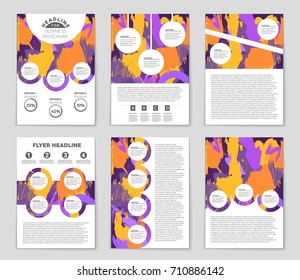 Abstract vector layout background set. For art template design, list, front page, mockup brochure theme style, banner, idea, cover, booklet, print, flyer, book, blank, card, ad, sign, sheet, a4