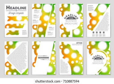 Abstract vector layout background set. For art template design, list, front page, mockup brochure theme style, banner, idea, cover, booklet, print, flyer, book, blank, card, ad, sign, sheet, a4.