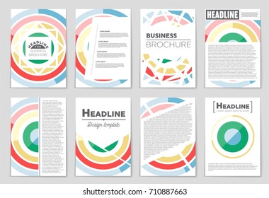 Abstract vector layout background set. For art template design, list, front page, mockup brochure theme style, banner, idea, cover, booklet, print, flyer, book, blank, card, ad, sign, sheet, a4.