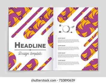 Abstract vector layout background set. For art template design, list, front page, mockup brochure theme style, banner, idea, cover, booklet, print, flyer, book, blank, card, ad, sign, sheet, a4.