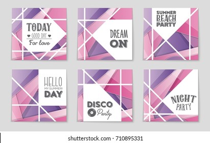 Abstract vector layout background set. For art template design, list, front page, mockup brochure theme style, banner, idea, cover, booklet, print, flyer, book, blank, card, ad, sign, sheet,, a4.