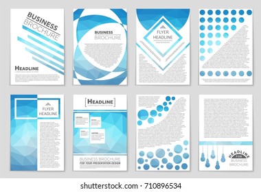 Abstract vector layout background set. For art template design, list, front page, mockup brochure theme style, banner, idea, cover, booklet, print, flyer, book, blank, card, ad, sign, sheet, a4