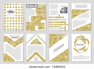 Abstract vector layout background set. For art template design, list, front page, mockup brochure theme style, banner, idea, cover, booklet, print, flyer, book, blank, card, ad, sign, sheet, a4