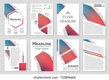 Abstract vector layout background set. For art template design, list, front page, mockup brochure theme style, banner, idea, cover, booklet, print, flyer, book, blank, card, ad, sign, sheet, a4.