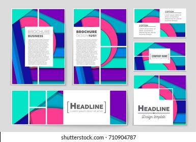 Abstract vector layout background set. For art template design, list, front page, mockup brochure theme style, banner, idea, cover, booklet, print, flyer, book, blank, card, ad, sign, sheet,, a4.