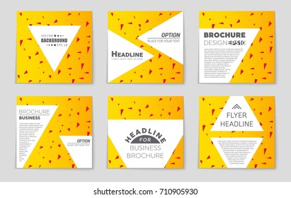 Abstract vector layout background set. For art template design, list, front page, mockup brochure theme style, banner, idea, cover, booklet, print, flyer, book, blank, card, ad, sign, sheet, a4