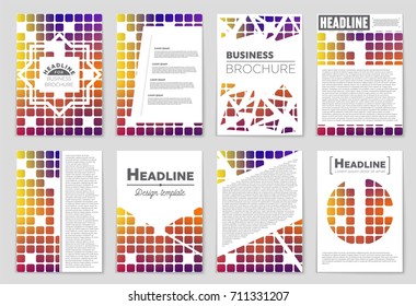 Abstract vector layout background set. For art template design, list, front page, mockup brochure theme style, banner, idea, cover, booklet, print, flyer, book, blank, card, ad, sign, sheet, a4.