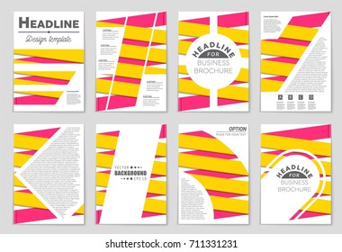 Abstract vector layout background set. For art template design, list, front page, mockup brochure theme style, banner, idea, cover, booklet, print, flyer, book, blank, card, ad, sign, sheet, a4.