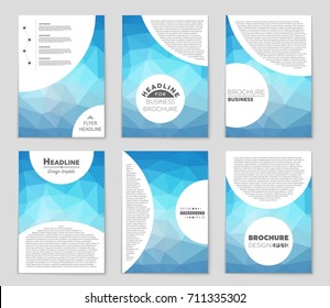 Abstract vector layout background set. For art template design, list, front page, mockup brochure theme style, banner, idea, cover, booklet, print, flyer, book, blank, card, ad, sign, sheet, a4