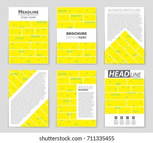 Abstract vector layout background set. For art template design, list, front page, mockup brochure theme style, banner, idea, cover, booklet, print, flyer, book, blank, card, ad, sign, sheet, a4
