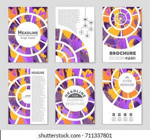 Abstract vector layout background set. For art template design, list, front page, mockup brochure theme style, banner, idea, cover, booklet, print, flyer, book, blank, card, ad, sign, sheet, a4