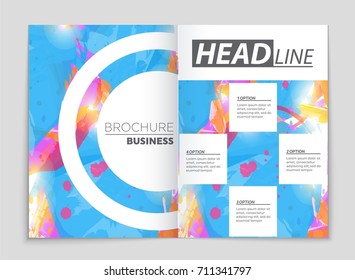 Abstract vector layout background set. For art template design, list, front page, mockup brochure theme style, banner, idea, cover, booklet, print, flyer, book, blank, card, ad, sign, sheet, a4