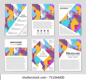 Abstract vector layout background set. For art template design, list, front page, mockup brochure theme style, banner, idea, cover, booklet, print, flyer, book, blank, card, ad, sign, sheet, a4