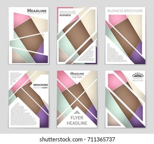 Abstract vector layout background set. For art template design, list, front page, mockup brochure theme style, banner, idea, cover, booklet, print, flyer, book, blank, card, ad, sign, sheet, a4