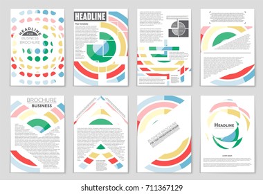 Abstract vector layout background set. For art template design, list, front page, mockup brochure theme style, banner, idea, cover, booklet, print, flyer, book, blank, card, ad, sign, sheet, a4.