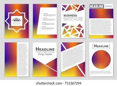 Abstract vector layout background set. For art template design, list, front page, mockup brochure theme style, banner, idea, cover, booklet, print, flyer, book, blank, card, ad, sign, sheet,, a4.