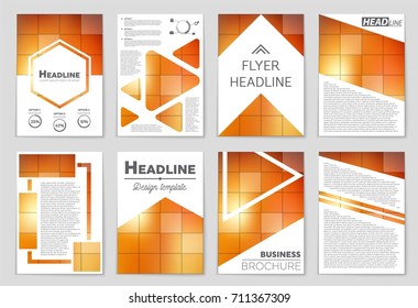 Abstract vector layout background set. For art template design, list, front page, mockup brochure theme style, banner, idea, cover, booklet, print, flyer, book, blank, card, ad, sign, sheet, a4.