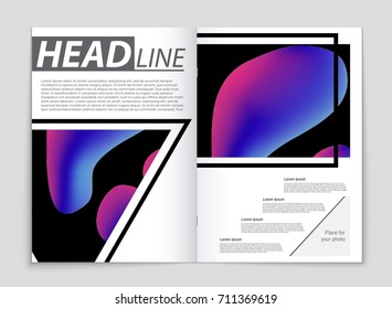 Abstract vector layout background set. For art template design, list, front page, mockup brochure theme style, banner, idea, cover, booklet, print, flyer, book, blank, card, ad, sign, sheet, a4