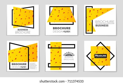 Abstract vector layout background set. For art template design, list, front page, mockup brochure theme style, banner, idea, cover, booklet, print, flyer, book, blank, card, ad, sign, sheet, a4