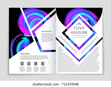 Abstract vector layout background set. For art template design, list, front page, mockup brochure theme style, banner, idea, cover, booklet, print, flyer, book, blank, card, ad, sign, sheet, a4