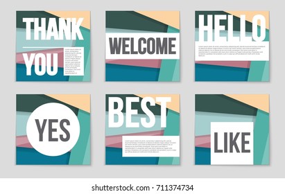 Abstract vector layout background set. For art template design, list, front page, mockup brochure theme style, banner, idea, cover, booklet, print, flyer, book, blank, card, ad, sign, sheet,, a4.