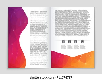 Abstract vector layout background set. For art template design, list, front page, mockup brochure theme style, banner, idea, cover, booklet, print, flyer, book, blank, card, ad, sign, sheet, a4