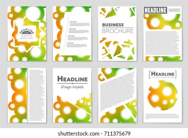 Abstract vector layout background set. For art template design, list, front page, mockup brochure theme style, banner, idea, cover, booklet, print, flyer, book, blank, card, ad, sign, sheet, a4.