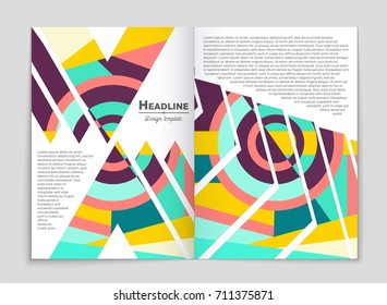 Abstract vector layout background set. For art template design, list, front page, mockup brochure theme style, banner, idea, cover, booklet, print, flyer, book, blank, card, ad, sign, sheet, a4