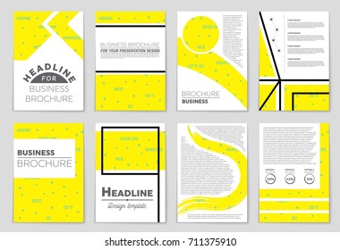 Abstract vector layout background set. For art template design, list, front page, mockup brochure theme style, banner, idea, cover, booklet, print, flyer, book, blank, card, ad, sign, sheet, a4