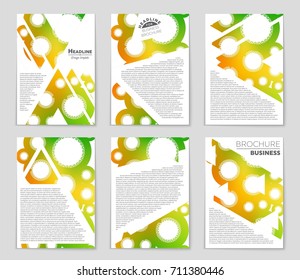 Abstract vector layout background set. For art template design, list, front page, mockup brochure theme style, banner, idea, cover, booklet, print, flyer, book, blank, card, ad, sign, sheet, a4.