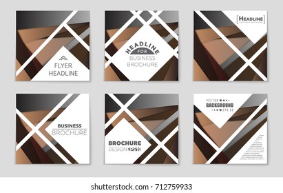 Abstract vector layout background set. For art template design, list, front page, mockup brochure theme style, banner, idea, cover, booklet, print, flyer, book, blank, card, ad, sign, sheet,, a4.