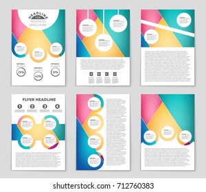 Abstract vector layout background set. For art template design, list, front page, mockup brochure theme style, banner, idea, cover, booklet, print, flyer, book, blank, card, ad, sign, sheet, a4