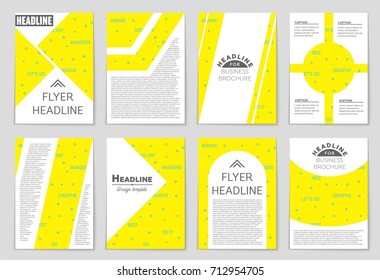 Abstract vector layout background set. For art template design, list, front page, mockup brochure theme style, banner, idea, cover, booklet, print, flyer, book, blank, card, ad, sign, sheet, a4