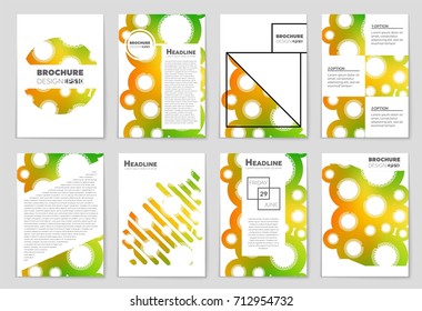 Abstract vector layout background set. For art template design, list, front page, mockup brochure theme style, banner, idea, cover, booklet, print, flyer, book, blank, card, ad, sign, sheet, a4.
